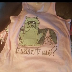 Raccoon pajamas. Juniors size Large